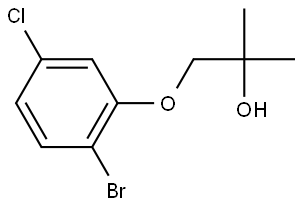 1-(2-Bromo-5-chlorophenoxy)-2-methyl-2-propanol Structure