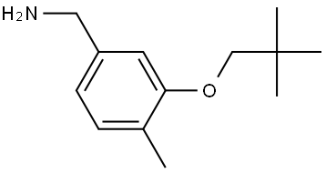 3-(2,2-Dimethylpropoxy)-4-methylbenzenemethanamine Structure