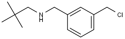 N-(3-(chloromethyl)benzyl)-2,2-dimethylpropan-1-amine Structure