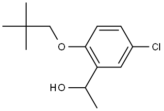 5-Chloro-2-(2,2-dimethylpropoxy)-α-methylbenzenemethanol Structure