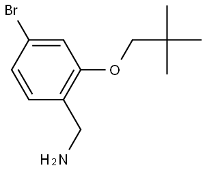 4-Bromo-2-(2,2-dimethylpropoxy)benzenemethanamine Structure