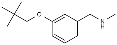 3-(2,2-Dimethylpropoxy)-N-methylbenzenemethanamine Structure