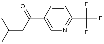 3-Methyl-1-[6-(trifluoromethyl)-3-pyridinyl]-1-butanone Structure