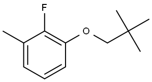 1-(2,2-Dimethylpropoxy)-2-fluoro-3-methylbenzene Structure