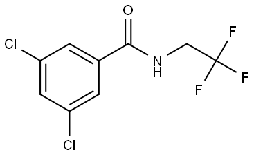 3,5-Dichloro-N-(2,2,2-trifluoroethyl)benzamide Structure