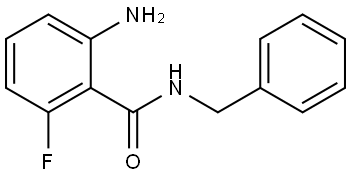 2-amino-N-benzyl-6-fluorobenzamide Structure