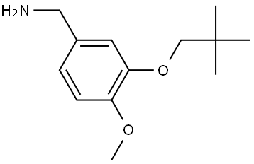 3-(2,2-Dimethylpropoxy)-4-methoxybenzenemethanamine Structure