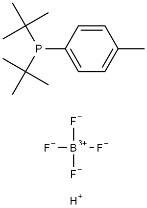 Di-tert-butyl(p-tolyl)phosphane tetrafluoroborate Structure