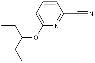 6-(1-Ethylpropoxy)-2-pyridinecarbonitrile Structure