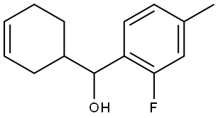 α-3-Cyclohexen-1-yl-2-fluoro-4-methylbenzenemethanol Structure