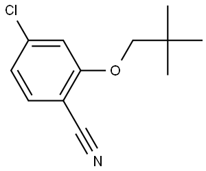 4-Chloro-2-(2,2-dimethylpropoxy)benzonitrile Structure