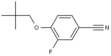 4-(2,2-Dimethylpropoxy)-3-fluorobenzonitrile Structure