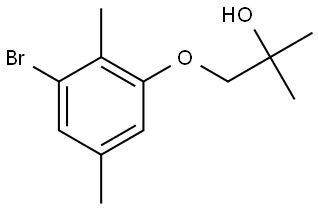 1-(3-Bromo-2,5-dimethylphenoxy)-2-methyl-2-propanol Structure