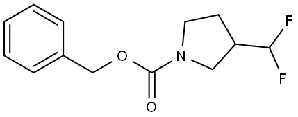 benzyl 3-(difluoromethyl)pyrrolidine-1-carboxylate Structure