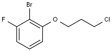 2-Bromo-1-(3-chloropropoxy)-3-fluorobenzene Structure