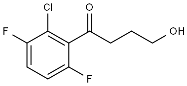 1-(2-Chloro-3,6-difluorophenyl)-4-hydroxy-1-butanone Structure