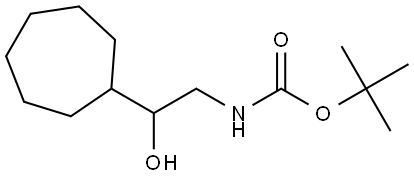 1-Cycloheptyl-2-(Boc-amino)ethanol Structure