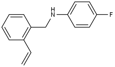 4-Fluoro-N-(2-vinylbenzyl)aniline Structure