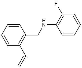 2-Fluoro-N-(2-vinylbenzyl)aniline Structure