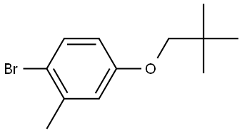 1-Bromo-4-(2,2-dimethylpropoxy)-2-methylbenzene Structure