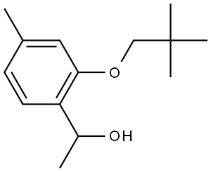 2-(2,2-Dimethylpropoxy)-α,4-dimethylbenzenemethanol Structure