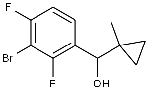 3-Bromo-2,4-difluoro-α-(1-methylcyclopropyl)benzenemethanol Structure