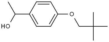 4-(2,2-Dimethylpropoxy)-α-methylbenzenemethanol Structure