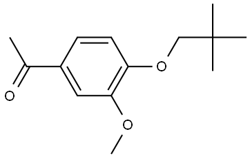 1-[4-(2,2-Dimethylpropoxy)-3-methoxyphenyl]ethanone Structure