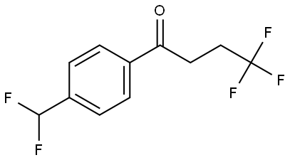 1-[4-(Difluoromethyl)phenyl]-4,4,4-trifluoro-1-butanone Structure