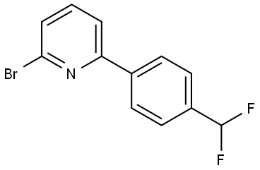 2-Bromo-6-[4-(difluoromethyl)phenyl]pyridine Structure