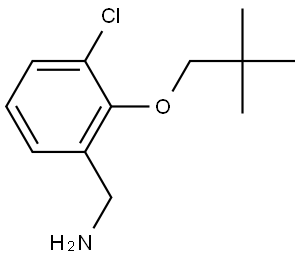 3-Chloro-2-(2,2-dimethylpropoxy)benzenemethanamine Structure