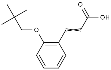 3-[2-(2,2-Dimethylpropoxy)phenyl]-2-propenoic acid Structure