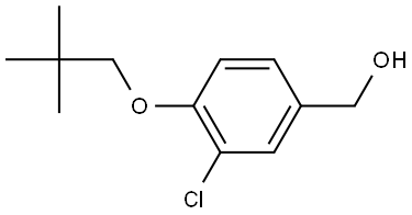 3-Chloro-4-(2,2-dimethylpropoxy)benzenemethanol Structure