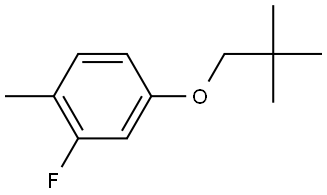 4-(2,2-Dimethylpropoxy)-2-fluoro-1-methylbenzene Structure