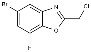 Benzoxazole, 5-bromo-2-(chloromethyl)-7-fluoro- Structure