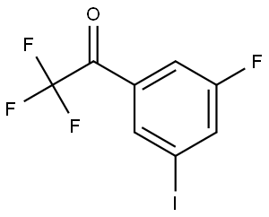 2,2,2-Trifluoro-1-(3-fluoro-5-iodophenyl)ethanone Structure