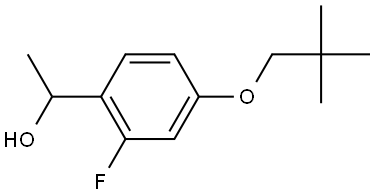 4-(2,2-Dimethylpropoxy)-2-fluoro-α-methylbenzenemethanol Structure