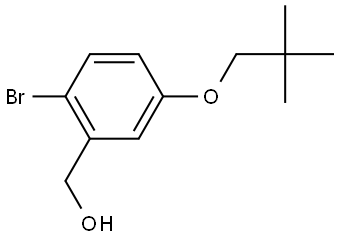 2-Bromo-5-(2,2-dimethylpropoxy)benzenemethanol Structure