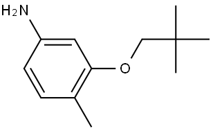 3-(2,2-Dimethylpropoxy)-4-methylbenzenamine Structure