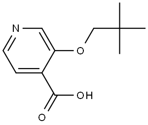 3-(2,2-Dimethylpropoxy)-4-pyridinecarboxylic acid Structure