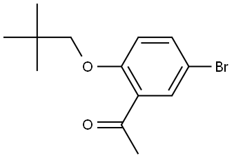 1-[5-Bromo-2-(2,2-dimethylpropoxy)phenyl]ethanone Structure