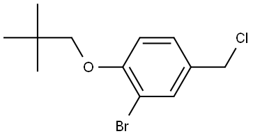 2-Bromo-4-(chloromethyl)-1-(2,2-dimethylpropoxy)benzene Structure