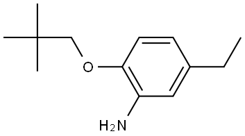 2-(2,2-Dimethylpropoxy)-5-ethylbenzenamine Structure