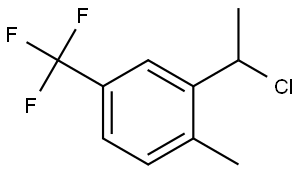 2-(1-Chloroethyl)-1-methyl-4-(trifluoromethyl)benzene Structure