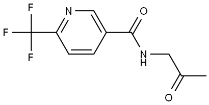 N-(2-Oxopropyl)-6-(trifluoromethyl)-3-pyridinecarboxamide Structure