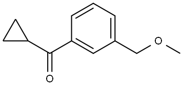 cyclopropyl(3-(methoxymethyl)phenyl)methanone Structure