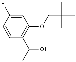 2-(2,2-Dimethylpropoxy)-4-fluoro-α-methylbenzenemethanol Structure