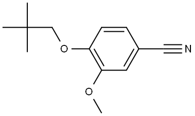 4-(2,2-Dimethylpropoxy)-3-methoxybenzonitrile Structure