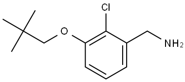 2-Chloro-3-(2,2-dimethylpropoxy)benzenemethanamine Structure