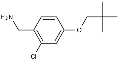 2-Chloro-4-(2,2-dimethylpropoxy)benzenemethanamine Structure